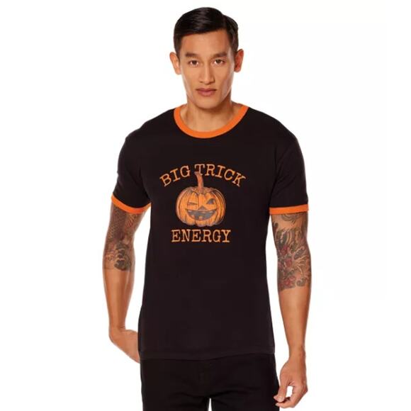 Spirit Halloween Store Adult Big Trick Energy Halloween T-Shirt Medium NWOT - Picture 1 of 11